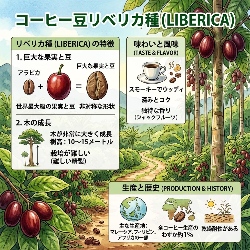 Malaysia  Liberica G1 My Liberica Farm Honey process（マレーシア リベリカ G1 マイリベリカ農園 ハニープロセス）100g【受注焙煎・自家焙煎コーヒー豆】【独特な風味でスパイシーな苦味】【希少なリベリカ種】 (コピー)
