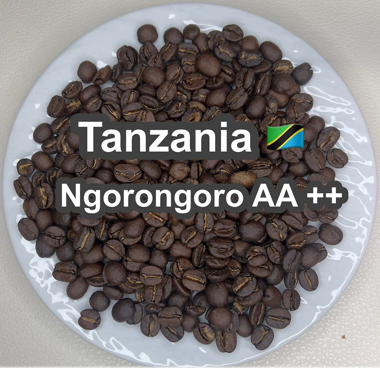 Tanzania Ngorongoro AA ++（タンザニア ンゴロンゴロ AA ++）100g【受注焙煎・自家焙煎コーヒー豆】【豊かなコクと爽やかな酸味】