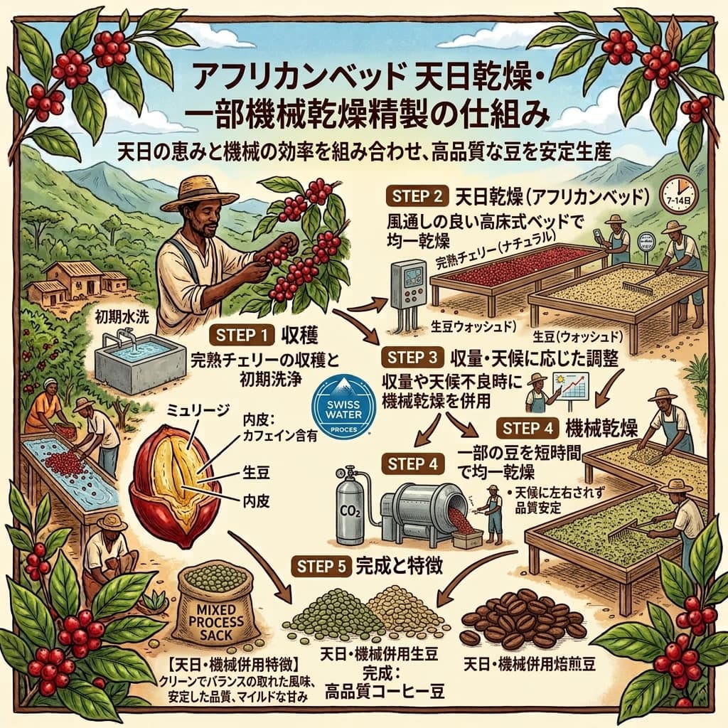 Panama Boquete Bajomono Farm（パナマ ボケテ バホモノ農園）100g【受注焙煎・自家焙煎コーヒー豆】【甘い香りとコク】