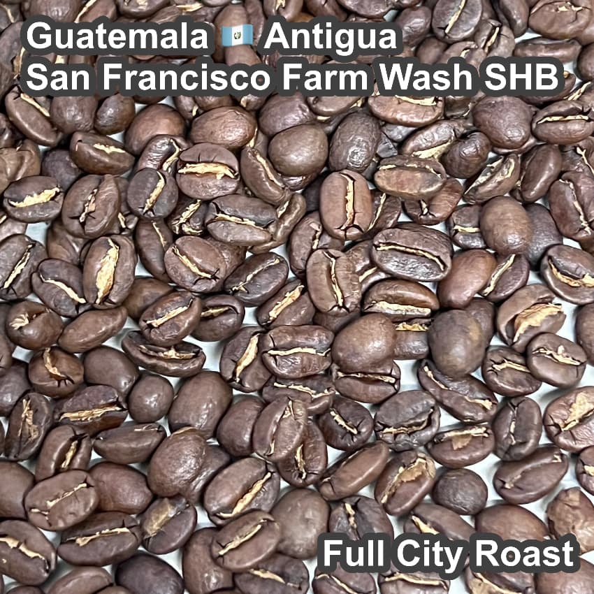 Guatemala Antigua San Francisco Farm Wash SHB（グアテマラ アンティグア サンフランシスコ農園 ウォッシュ SHB）100g【受注焙煎・自家焙煎コーヒー豆】【透き通るようなクリーンさと、とろける蜂蜜の甘い余韻】