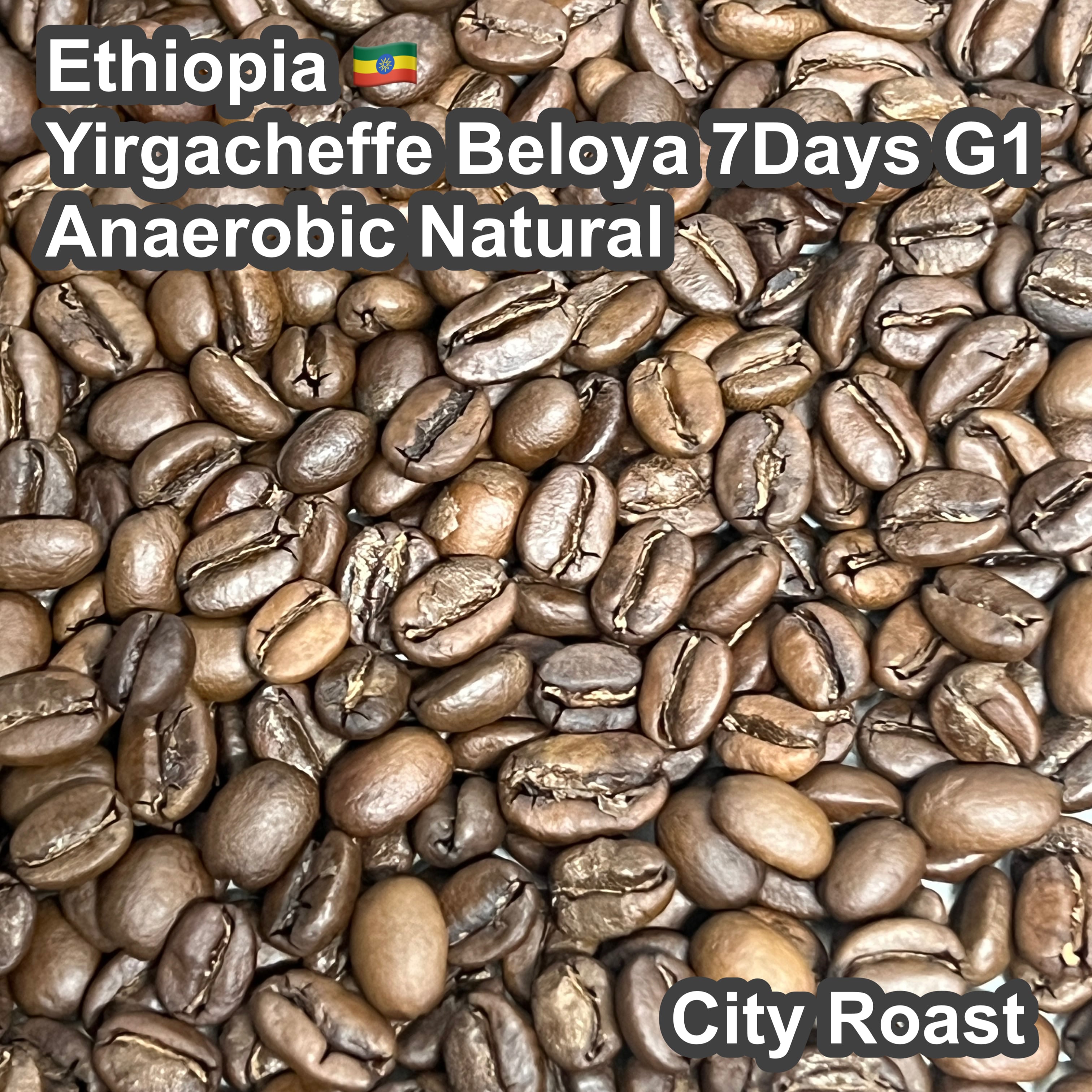 Ethiopia Yirgacheffe Beloya 7Days G1 Anaerobic Natural（エチオピア イルガチャフィG1 ベロヤ 7Days アナエロビック ナチュラル）100g【受注焙煎・自家焙煎コーヒー豆】【芳醇で官能的な一杯）