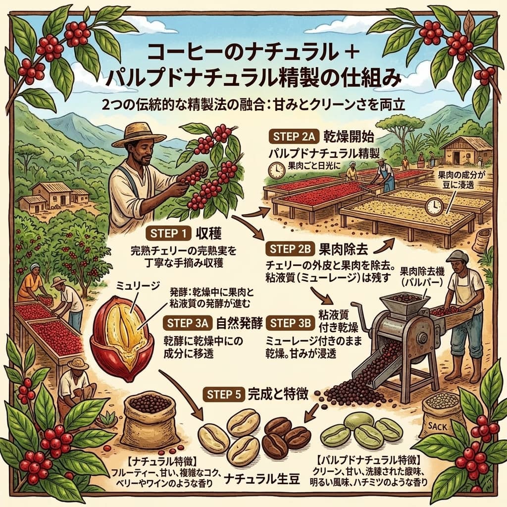 Brazil Chocola Esperanza Natural＆Pulped Natural（ブラジル ショコラ エスペランサ ナチュラル＆パルプドナチュラル）【受注焙煎・自家焙煎コーヒー豆】【味や香りのバランスが良い】