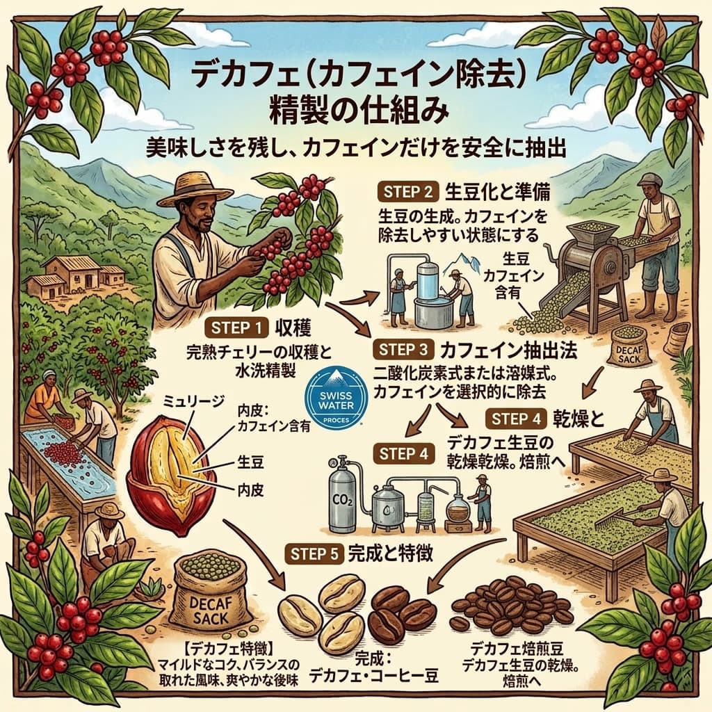 Colombia San Agustin Cafeinless（コロンビア サン アグスティン カフェインレス・デカフェ）100g【受注焙煎・自家焙煎コーヒー豆】