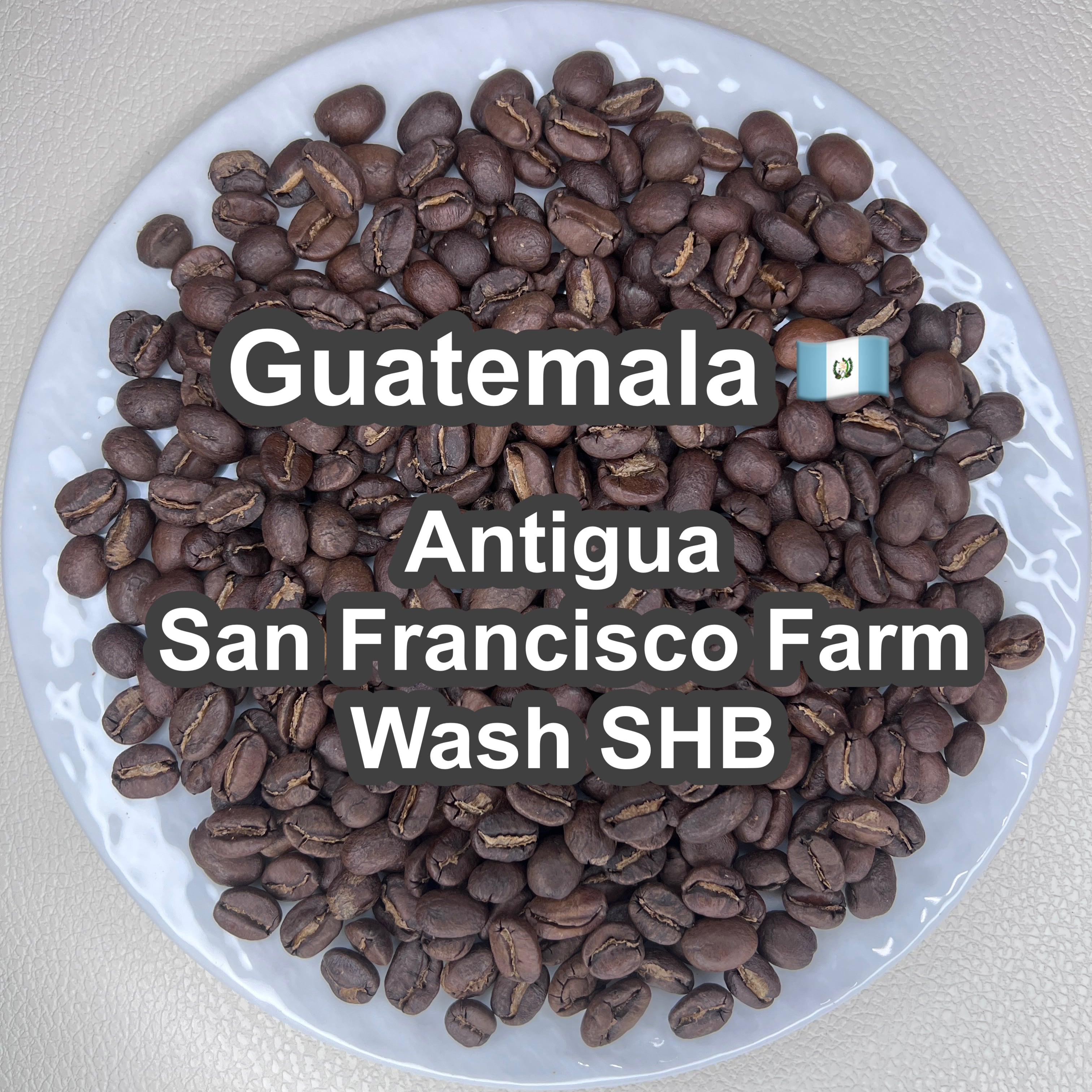 Guatemala Antigua San Francisco Farm Wash SHB（グアテマラ アンティグア サンフランシスコ農園 ウォッシュ SHB）100g【受注焙煎・自家焙煎コーヒー豆】【透き通るようなクリーンさと、とろける蜂蜜の甘い余韻】
